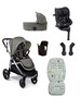 مجموعة مستلزمات أساسية أوكارو مع مقعد سيارة جوي آي-سبين 360 آي-سايز للأطفال الرضع أسود - 6 قطع